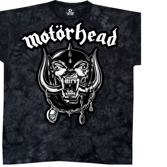 Motorhead Snaggletooth Liquid Blue Tie Dye metal rock Official T-Shirt 2XL NWT - Picture 2 of 5